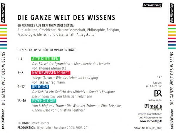 Die ganze Welt des Wissens CD Cover 2